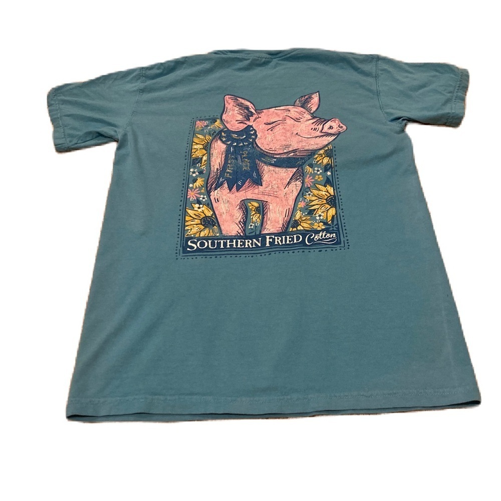 Comfort Colors Women’s Blue Short Sleeve Tee Casual Style Sz. Small - Picture 2 of 5